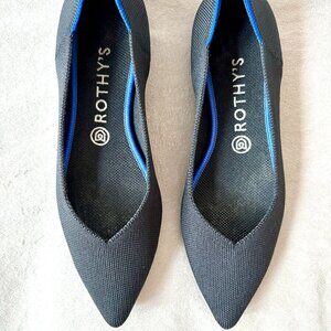 Rothy's Black and Blue Flats